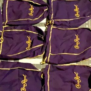 Lot of 10 crown royal bags.